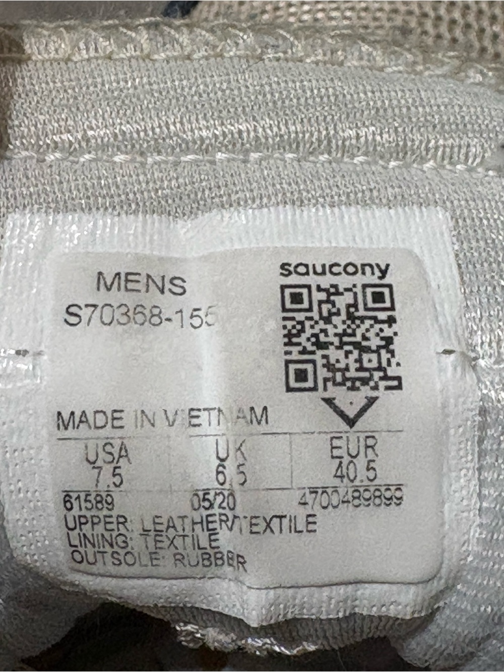 Saucony Men's Low Top Lace-Up Athletic Sneakers Navy/Beige/Yellow S70368-155 - Picture 5 of 7